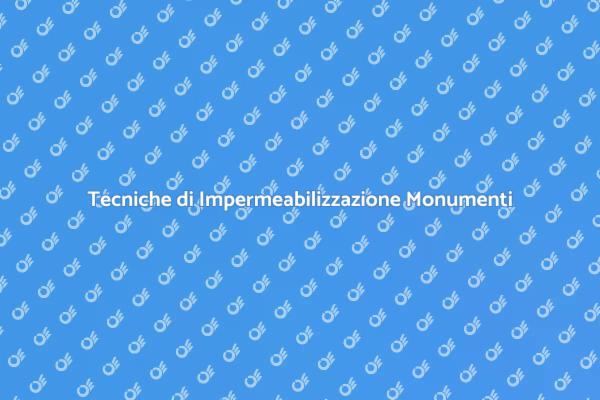 Conservazione dei Monumenti Antropici