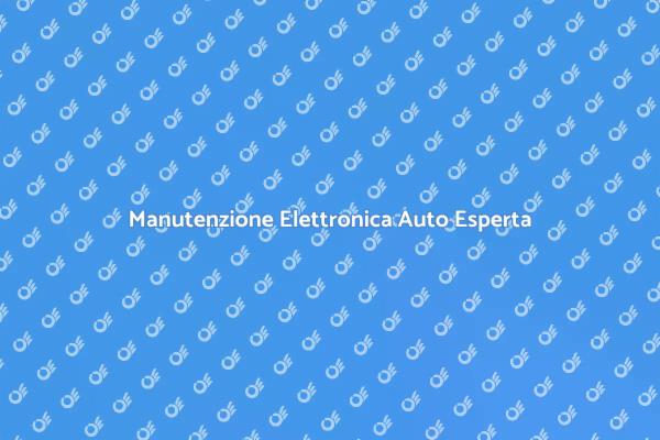 Controllo Professionale Elettronica Auto