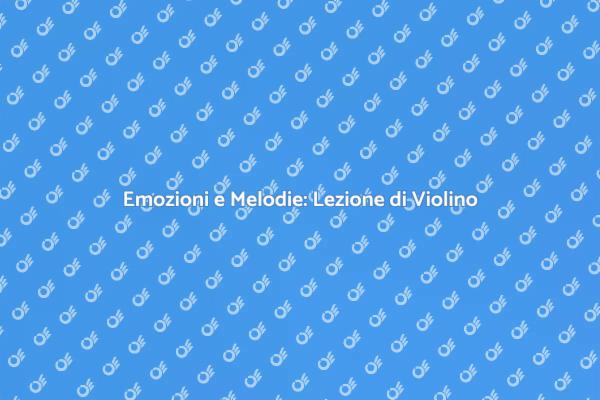 Immergiti nel Fascino del Violino
