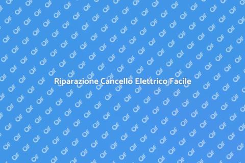 Riparare Cancello Elettrico Guida Facile