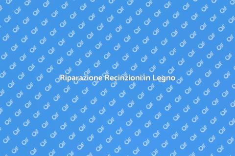Aggiustare una Recinzione in Legno
