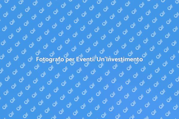 Cattura i Tuoi Momenti Speciali
