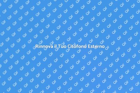 Sostituzione Citofono Esterno Facile