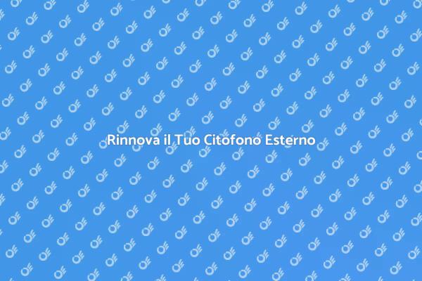Citofono Esterno: Rinnova il Tuo Spazio