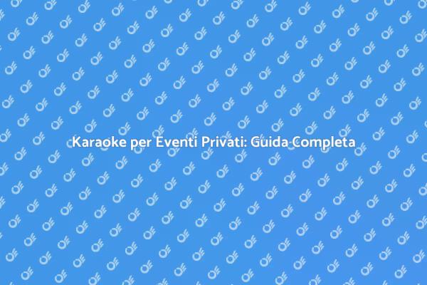 Karaoke: Il Segreto per Eventi Indimenticabili