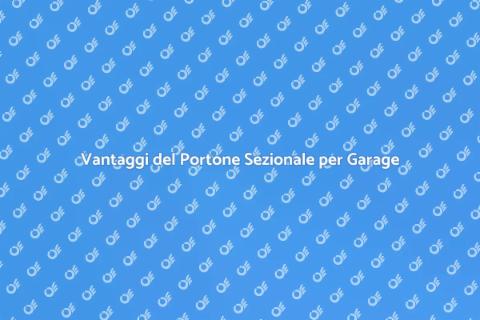 Portone Sezionale per Garage Residenziale