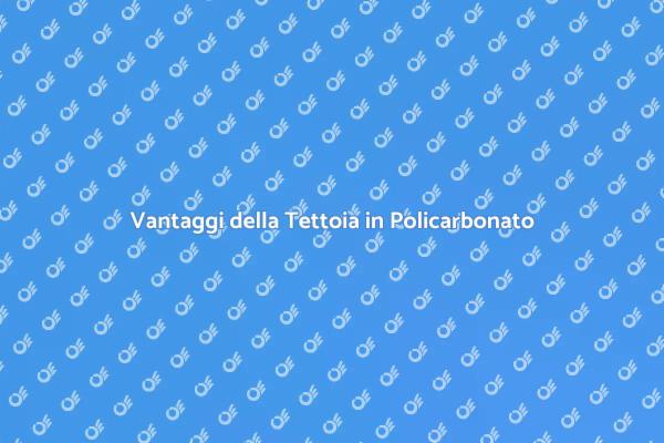 Tettoia in Policarbonato: Proteggi il Tuo Spazio