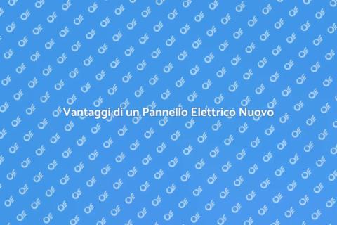 Installazione Pannello Elettrico Nuovo