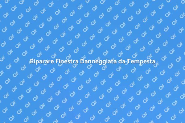 Sostituzione Finestra: Guida Pratica