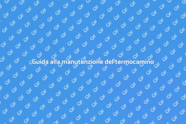 Manutenzione del termocamino a legna