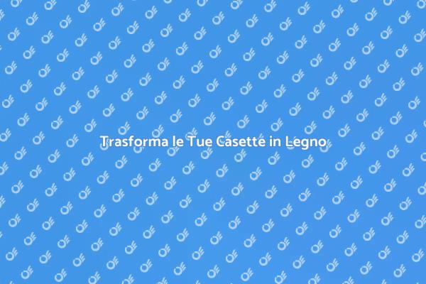 Verniciatura Casette in Legno
