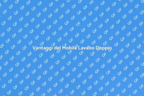 Mobile Lavabo Doppio per il Bagno