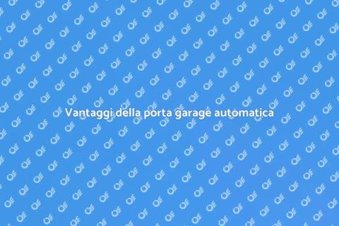 Porta da garage automatica: comodità