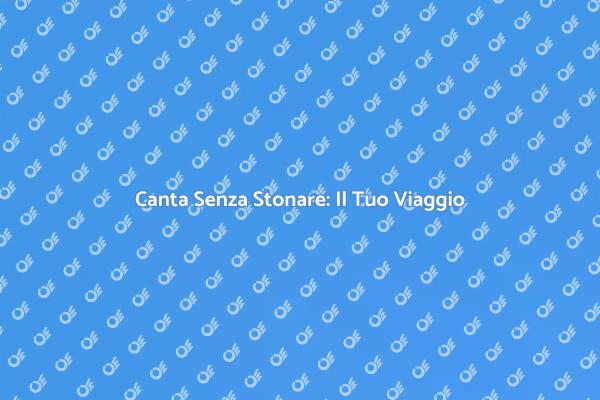 Impara a Cantare con Sicurezza