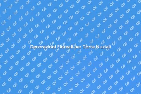 Torta Nuziale con Decorazioni Floreali