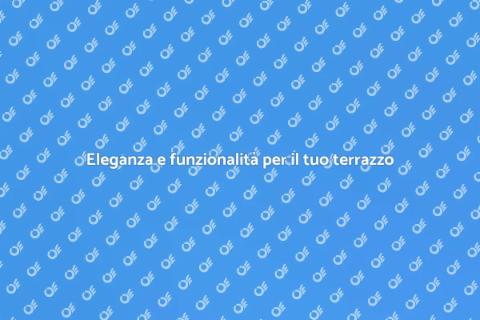 Copertura per terrazzi con tessuto