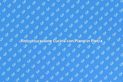 Piano Cucina in Pietra Elegante