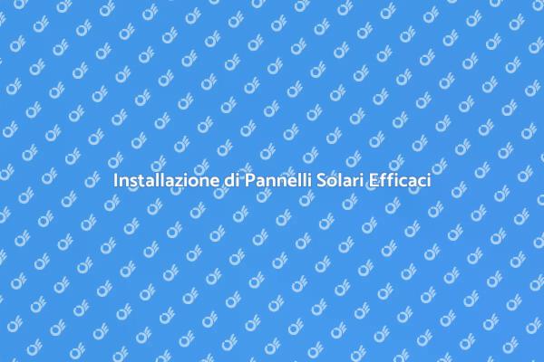 Come Installare Pannelli Solari