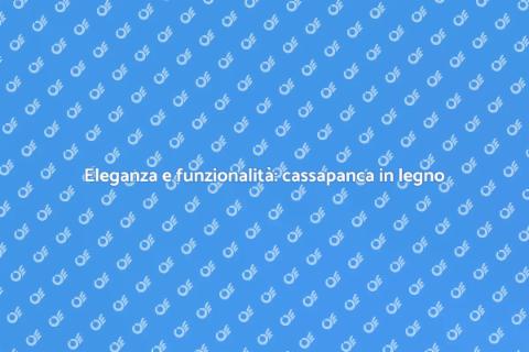 Cassapanca in legno massiccio e tessuto