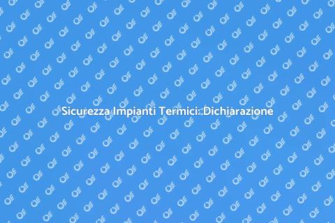 Dichiarazione di Rispondenza Impianto