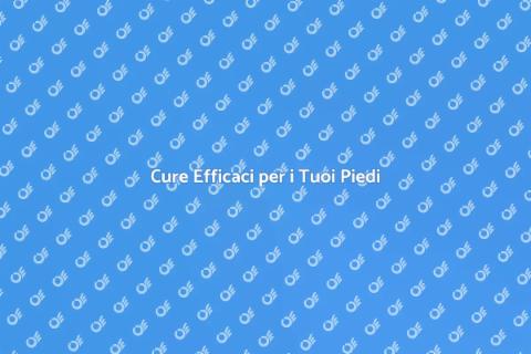 Trattamento per la Cura dei Piedi