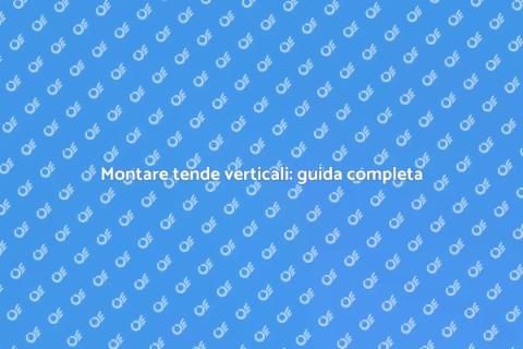 Tende a bande verticali: stile e funzionalità