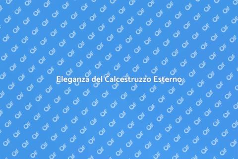 Pavimento in Calcestruzzo Esterno