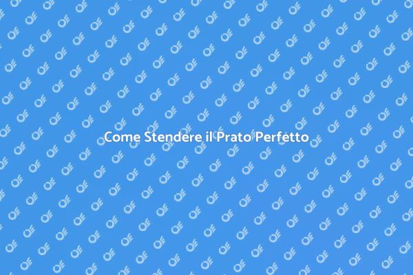 Prato Verde: Come Realizzarlo Facilmente
