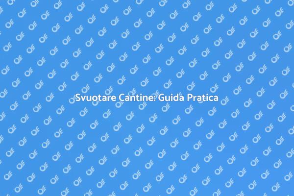 Svuota la Tua Cantina con Facilità
