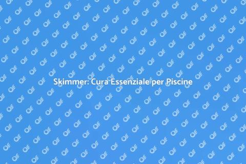 Manutenzione Skimmer per Piscine