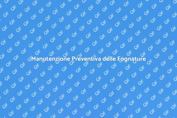 Guida alla Manutenzione delle Fognature