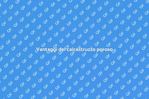 Calcestruzzo poroso per ristrutturazioni