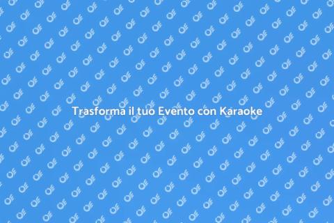 Noleggio Karaoke Professionale per Eventi