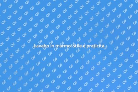 Sostituire il lavabo con marmo