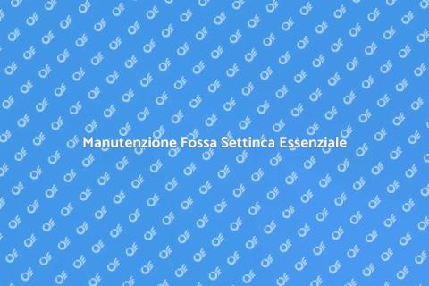 Pompare Fossa Settinca per Casa Sana
