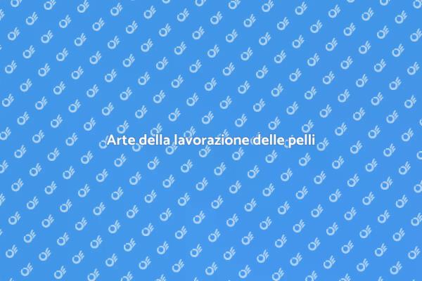 Trasformare pelli in opere d'arte