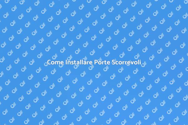 Installazione Porte Scorrevoli Facile