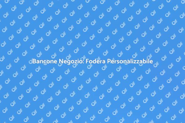 Crea il Tuo Bancone per Negozio