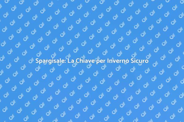 Gestione Neve: Efficacia dello Spargisale