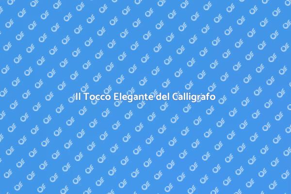 Eleganza e Calligrafia per il Tuo Evento